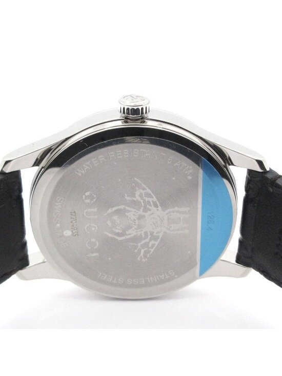 Gucci Watch 126.4 Guccissima Line SS Black main image 9